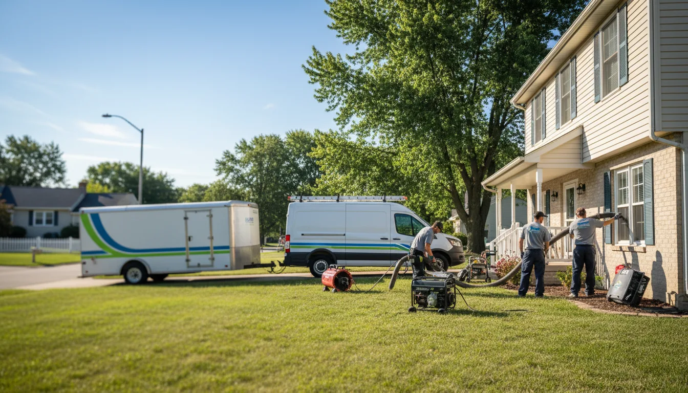 Flooded Basement Restoration And Cleanup With Repair in Sciota, IL near me